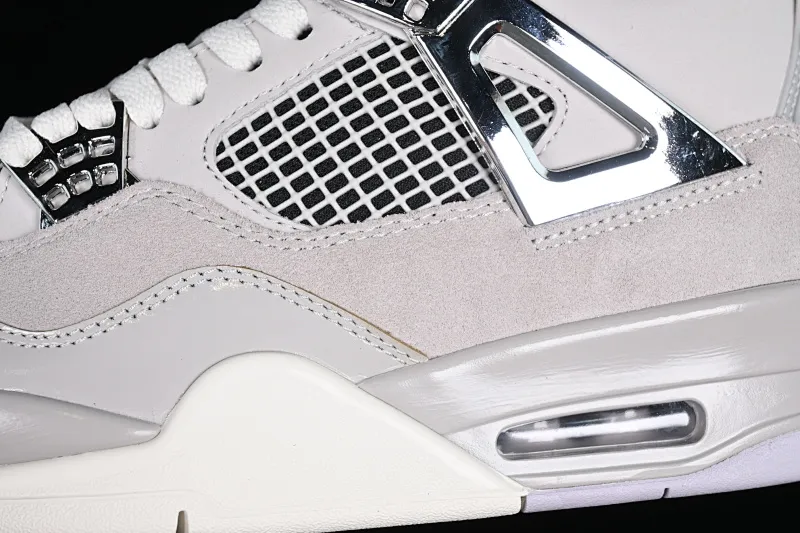 All categories Air Jordan Jordan series basketball shoes Air Jordan 4 Air Jordan 4 Retro "Frozen Moments" AJ4 Joe 4 electroplated silver AQ9129-001